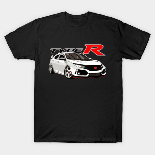 FK8 Civic Type R Championship White Spoon Varis T-Shirt by cowtown_cowboy